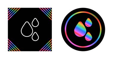 damla ağ simgeleri koleksiyon vektör illüstrasyonu