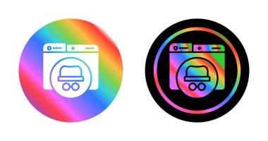 Incognito simgesi web basit illüstrasyon