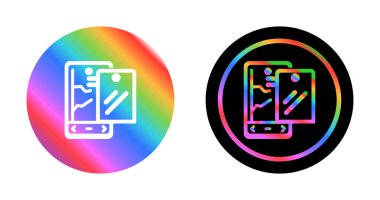 akıllı telefon simgesi, vektör illüstrasyonu basit tasarım