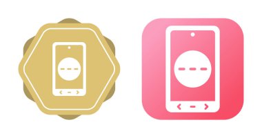 Merkezde daireler gösteren iki akıllı telefon simgesi