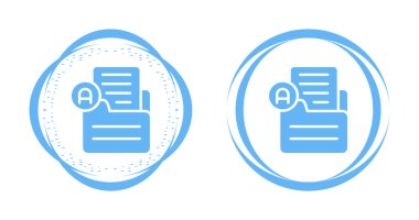 Büyütme cam sembolleri içeren mavi belge simgeleri