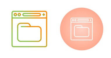 bilgisayar arayüzü vektör çizgisi simgesi