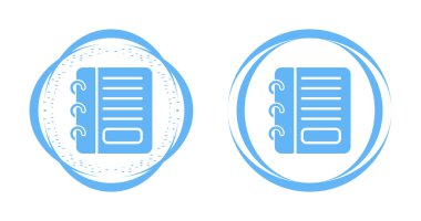 not defteri simgeleri ayarlandı, vektör illüstrasyonu.