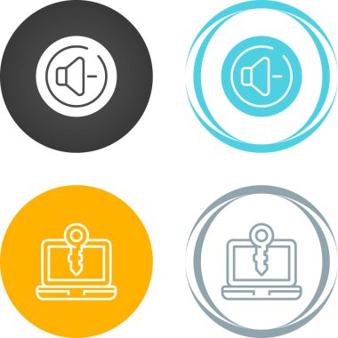 Beyaz arkaplanda ses düzeyi simgesi.