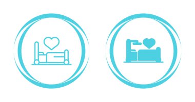 Balayı web simgesi vektör illüstrasyonu