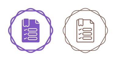 Beyaz Arkaplanda Modern Kontrol Listesi Simgesi, Basit Vektör Tasarımı 