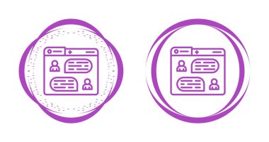 Web sayfası ikon vektör illüstrasyonu