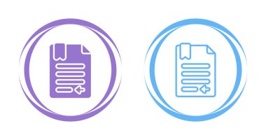 belge web simgesi vektör illüstrasyonu