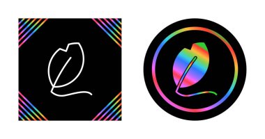 Modern düz biçimli yaprak vektör simgesi, beyaz arkaplan üzerinde izole 