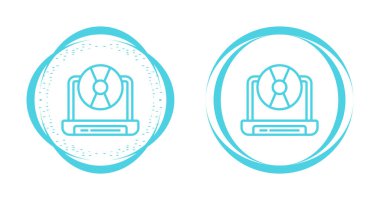 dizüstü bilgisayar ve cd simgeleri beyaz ve siyah arkaplan üzerinde izole edilmiş, vektör illüstrasyonu