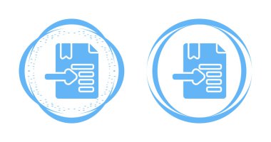 belge web simgesi vektör illüstrasyonu