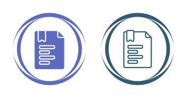  Belge simgeleri kümesi, vektör illüstrasyonu