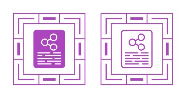 Geometrik kenarlar ve çizgiler içeren mor soyut simgeler