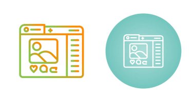 Sosyal medya profil sayfası beyaz arkaplanda olan bilgisayar dizinleri 