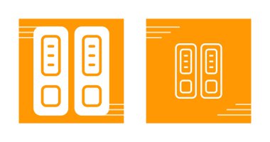 Plastik klasör simgesi. Web tasarımı için plastik dizin vektör simgesinin düz çizimi