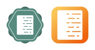 Geometrik şekil ve gradyan içeren belge simgeleri