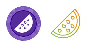 Beyaz arka planda izole edilmiş karpuz dilimleri. vektör.