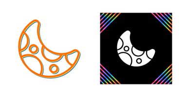 Ay web simgeleri için vektör illüstrasyonu