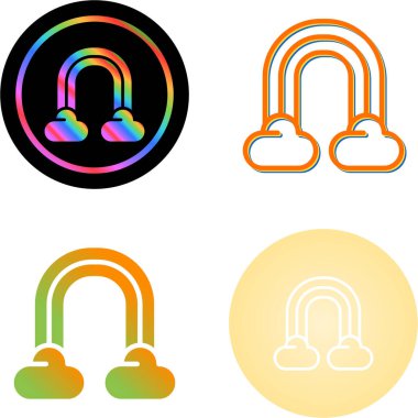 Gökkuşağı simgeleri, basit vektör tasarımı