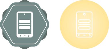 akıllı telefon simgeleri ayarlandı, vektör illüstrasyonu basit tasarım