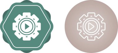 Beyaz arkaplanda izole edilmiş dişli simgeleri