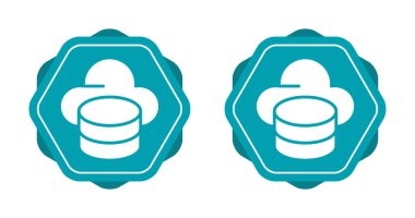 Bulut servis simgeleri ayarlandı, vektör illüstrasyonu basit tasarım