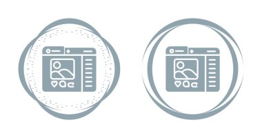 Sosyal medya profil sayfası beyaz arkaplanda olan bilgisayar dizinleri 
