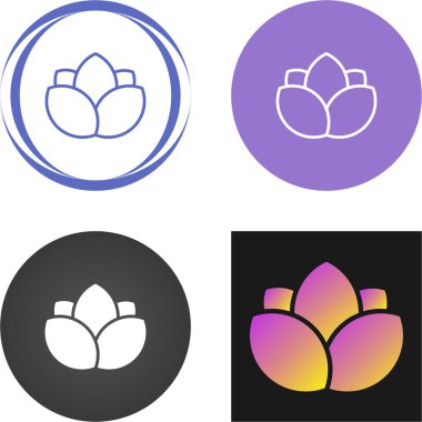 çiçek web simgesi vektör illüstrasyonu