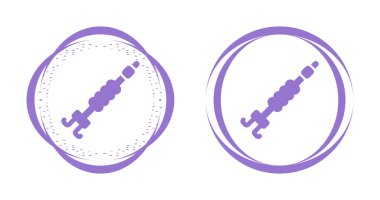 Kablo Klipsi simgeleri ayarlandı, vektör illüstrasyonu
