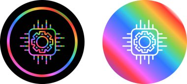 Devre kartı simgesi. vektör illüstrasyonu    