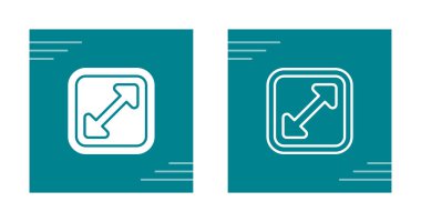 Arkaplandaki ok simgesi genişletiliyor