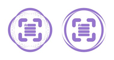 Metin Kutusu simgeleri ayarlandı, vektör illüstrasyonu