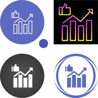 Diyagram grafik simgesi. Finansal tablo. Beyaz arkaplanda iş işareti izole edildi