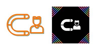 Beyaz arkaplanda izole edilmiş at nalı simgeleri. Çember düğmesi. vektör illüstrasyonu