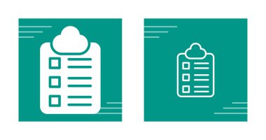 Pano kontrol listesi simgeleri ayarlandı. vektör illüstrasyonu