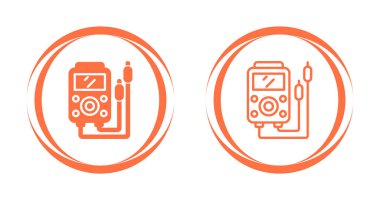 outlet test simgeleri ayarlandı, vektör illüstrasyonu