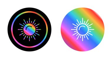 Güneş simgeler ayarla, illüstrasyon vektör 