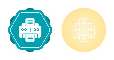 yazıcı ağ simgeleri vektör illüstrasyonunu ayarla 