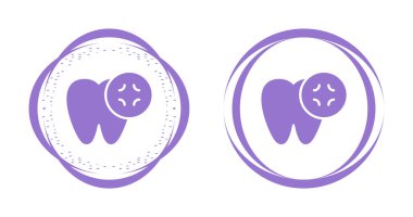 Diş web simge vektör çizim