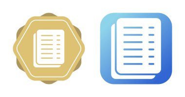 Two document icons in different styles