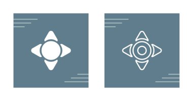 Beyaz arkaplanda soyut işaret simgesi izole edildi.