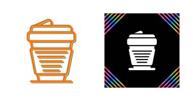 Kahve Web ikonu vektör illüstrasyonu