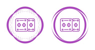 Devre Kesicisi Simgeleri Seti, web basit illüstrasyonu