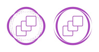 Üst üste binen geometrik şekillerin zarif simgeleri, web tasarımını geliştirme.