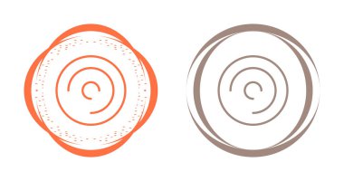 Beyaz arkaplanda izole edilmiş daire simgeleri, vektör illüstrasyonu 