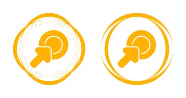 Dairesel sınırları olan sarı işitme aygıtı simgeleri