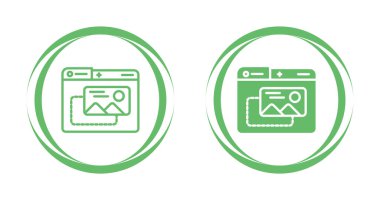 Beyaz arkaplanda dağ manzaralı bilgisayar dizinleri 