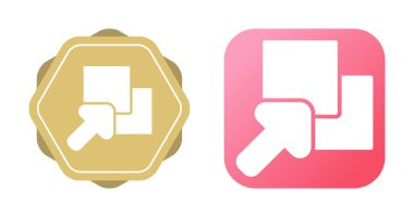 Mouse Cursor Moving or Resizing Overlapping Squares Icon