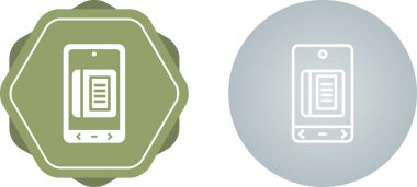 akıllı telefon simgeleri ayarlandı, vektör illüstrasyonu basit tasarım