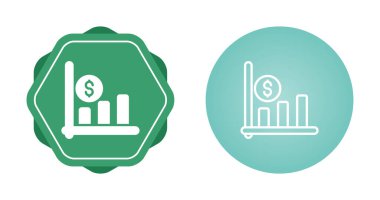 Beyaz arkaplan, düz tasarım vektör illüstrasyonunda izole edilmiş bar grafik simgeleri kümesi.